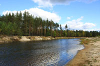 Река Лух в окрестностях поселка Фролищи Володарского района Нижегородской области.